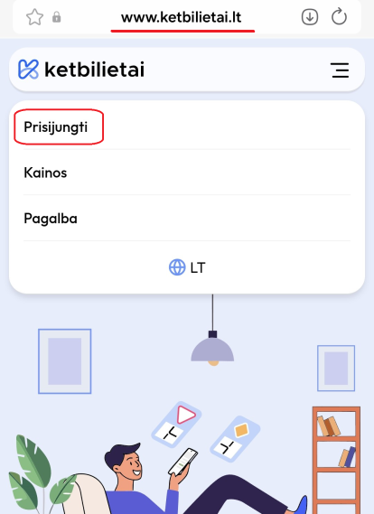 ketbilietai kaip prisijungti2