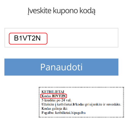 iveskite kupono koda ketbilietai