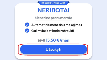 menesine prenumerata ketbilietai