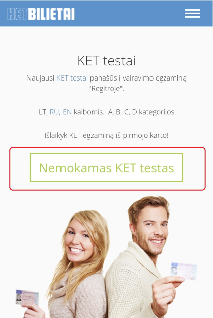 nemokams ketbilietai demo isbandymas