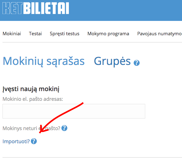 mokiniu importo nuoroda