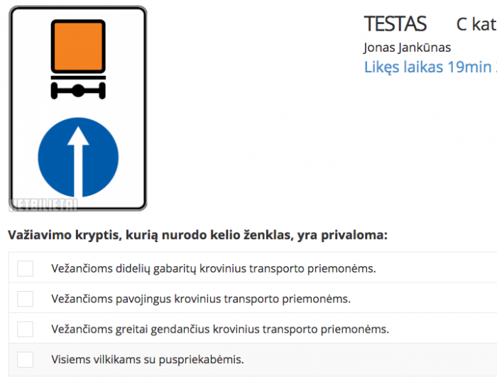 C kat specifiniai klausimai